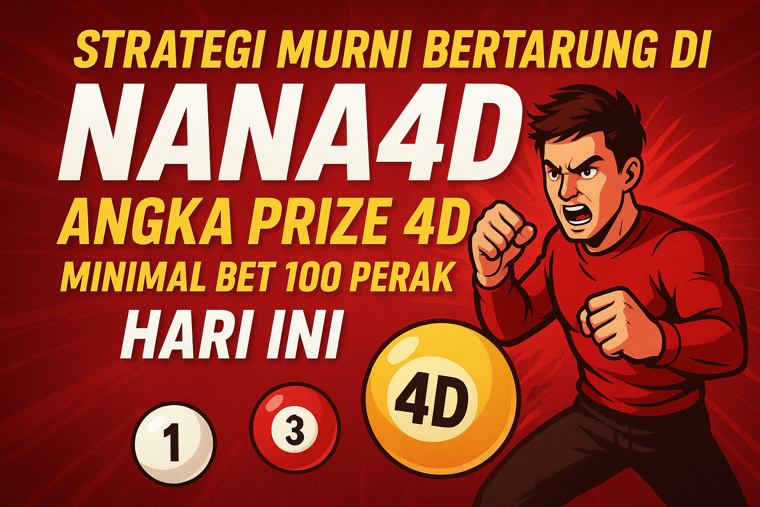Strategi Murni Bertarung Di Nana4D Angka Prize 4D Minimal Bet 100 Perak Hari Ini